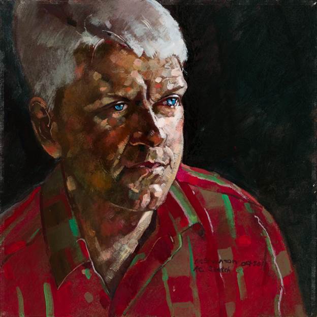 acrylic portrait painting adam coldwells