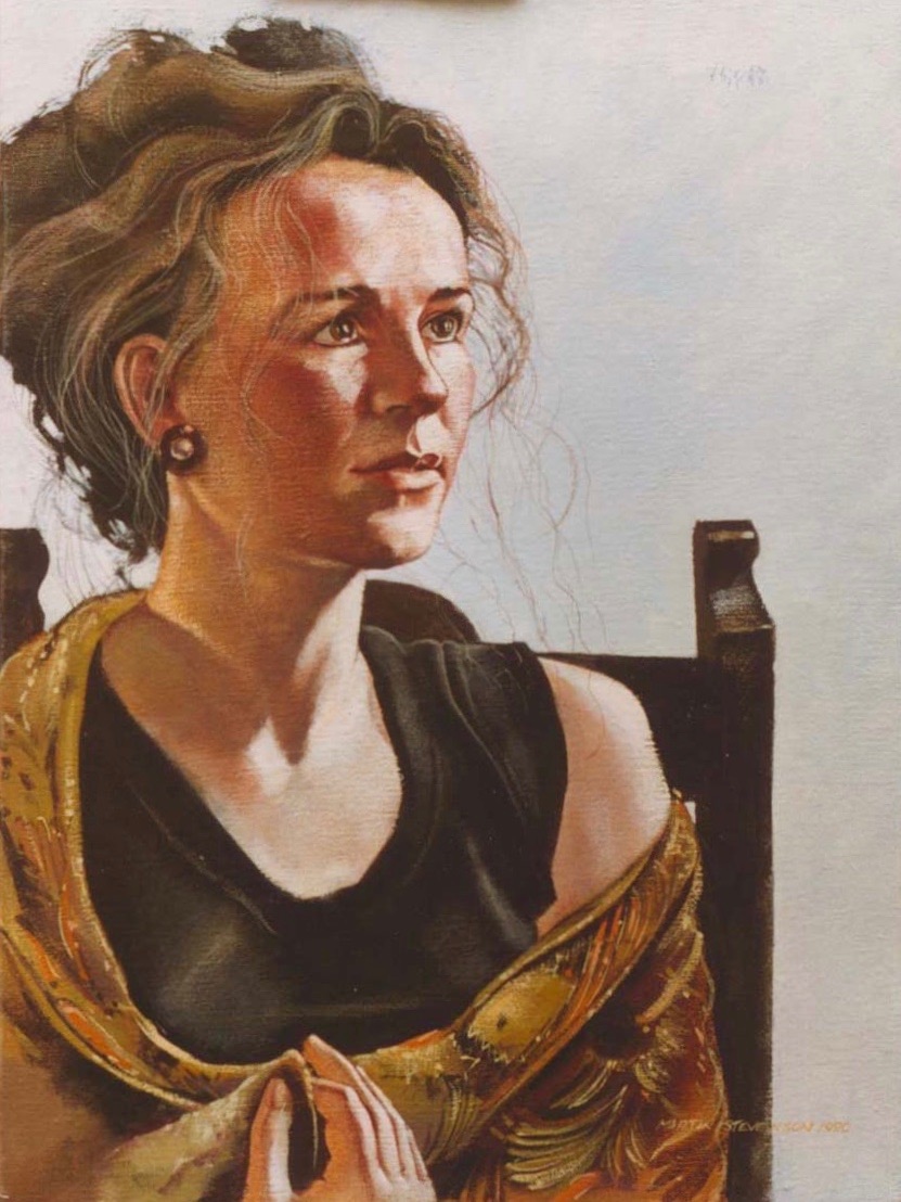 acrylic portrait painting georgina sowerby